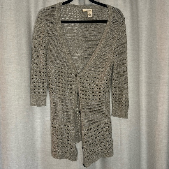DKNY JEANS 3/4 SLEEVE KNIT CARDIGAN (M) - Picture 1 of 6
